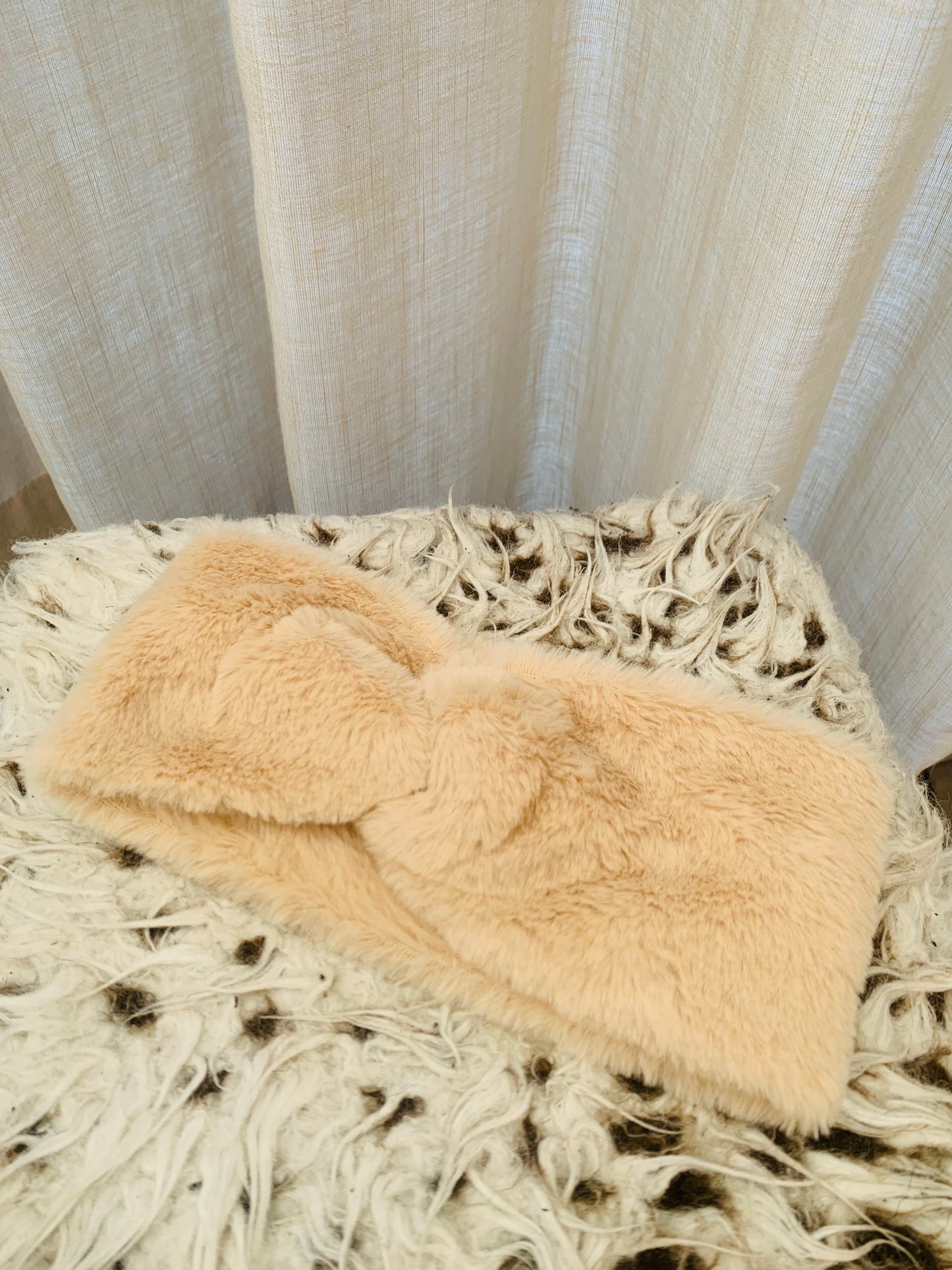 Haarband ‘fluffy beige’