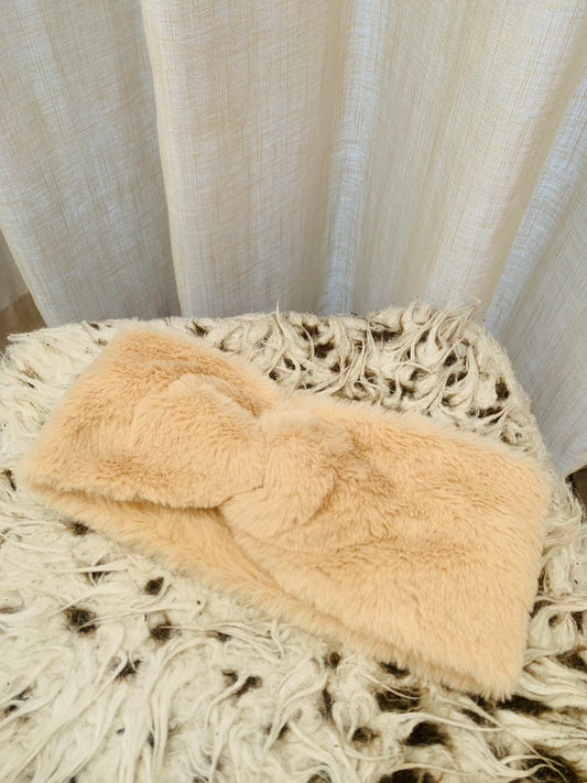 Haarband ‘fluffy beige’
