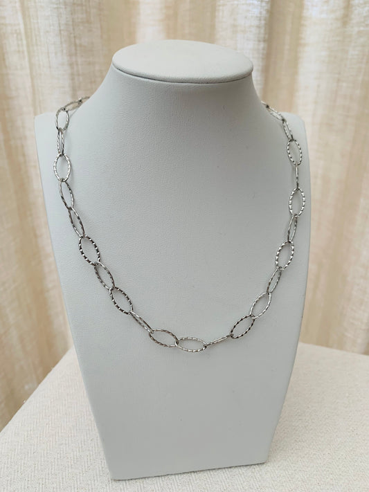 Ketting 'silver circle'