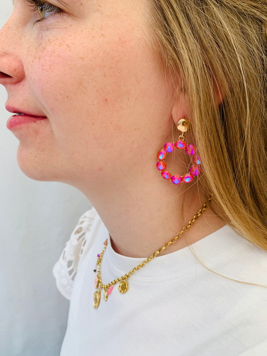 Oorbellen 'rosé allure'