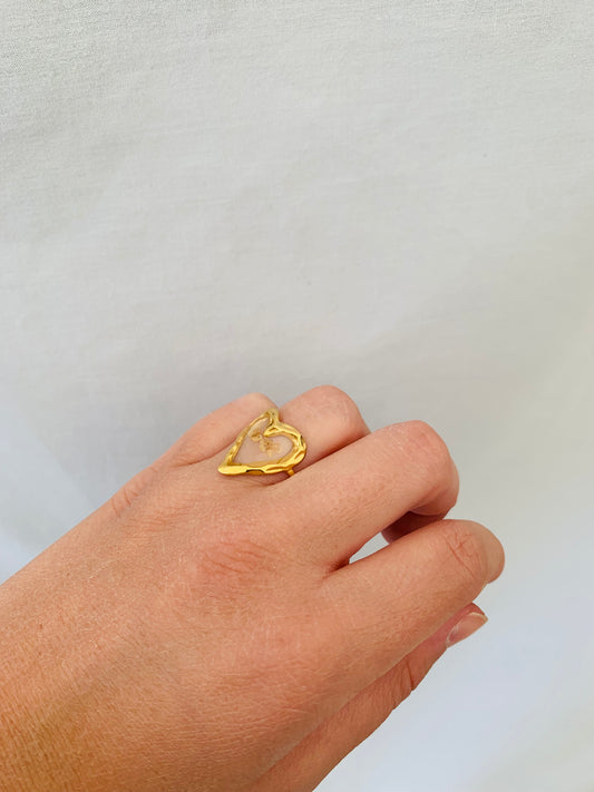 Ring 'floral heart light'