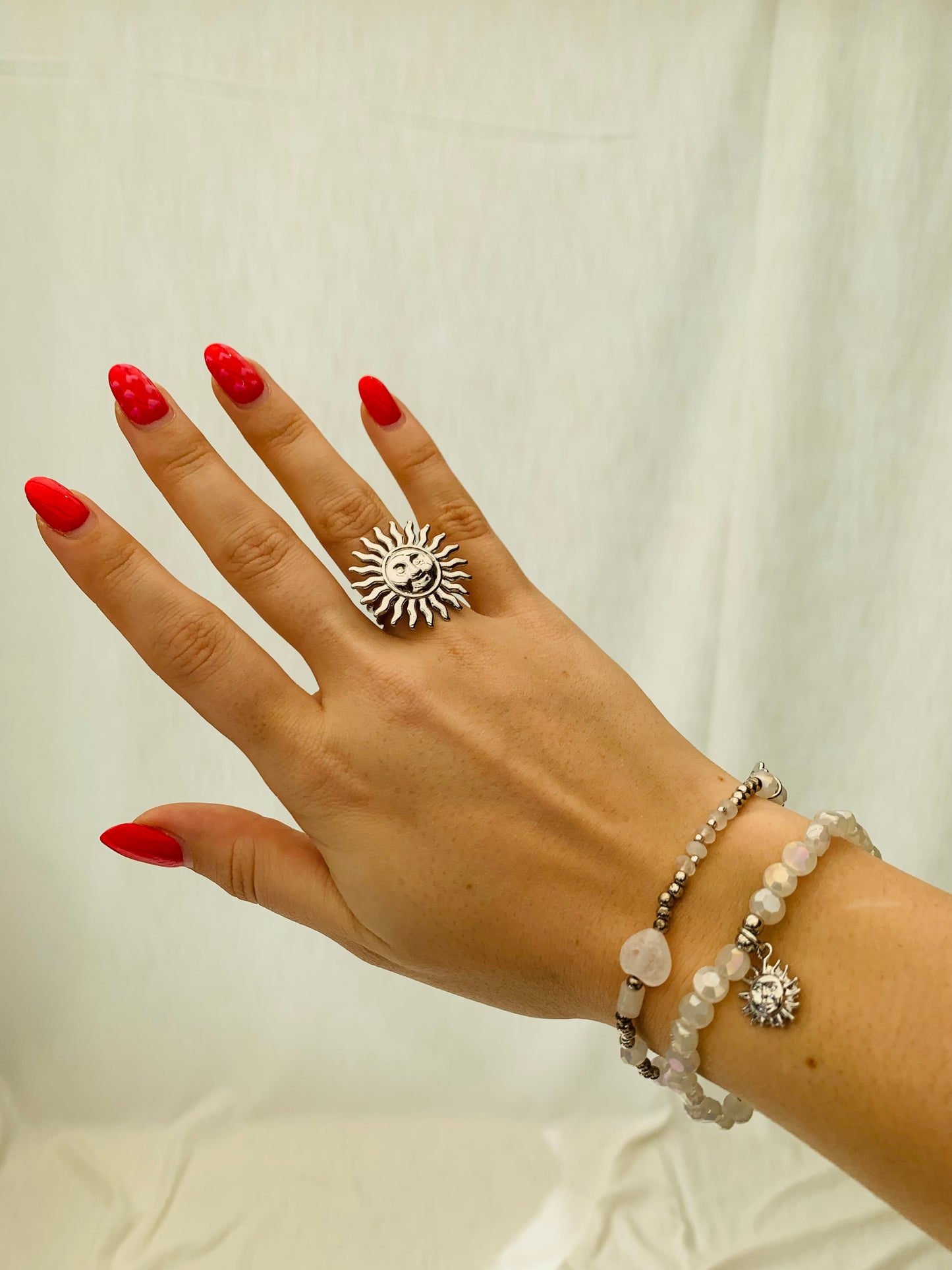 Armband 'silver sun'