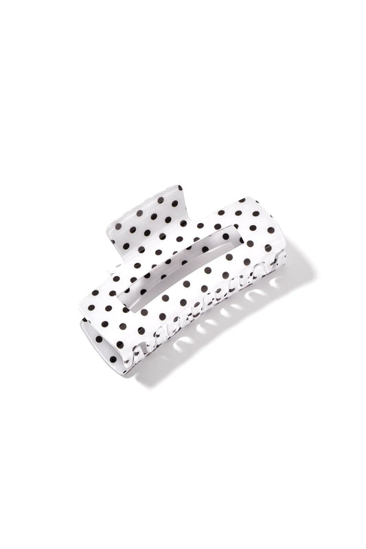 Haarklem 'polka dots white'