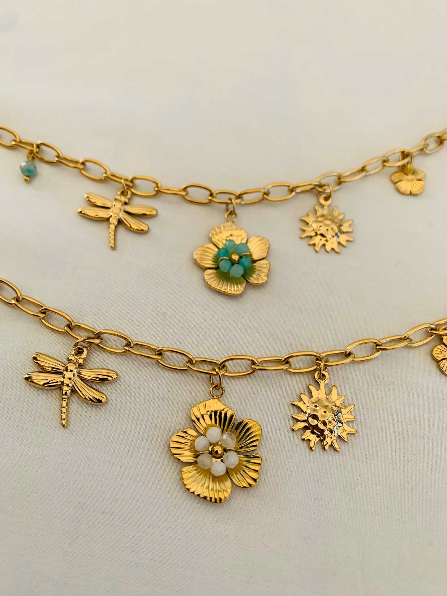 Bedelarmband ‘floral’