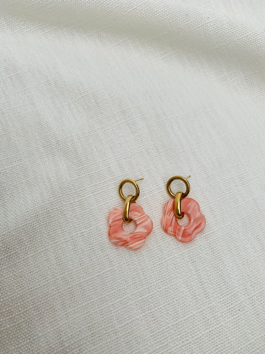 Oorbellen ‘rosé bloom’