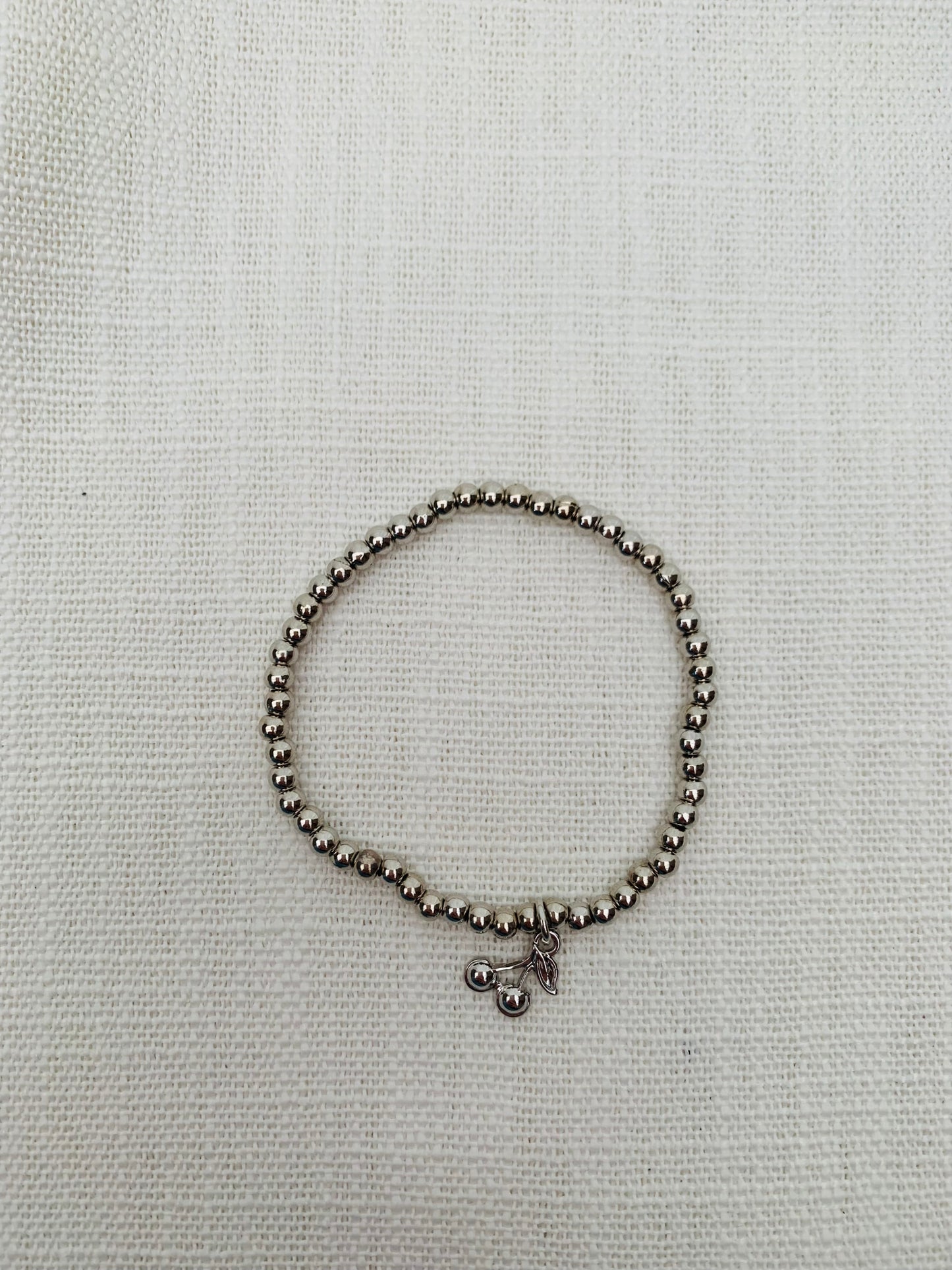 Armband 'silver cherry'