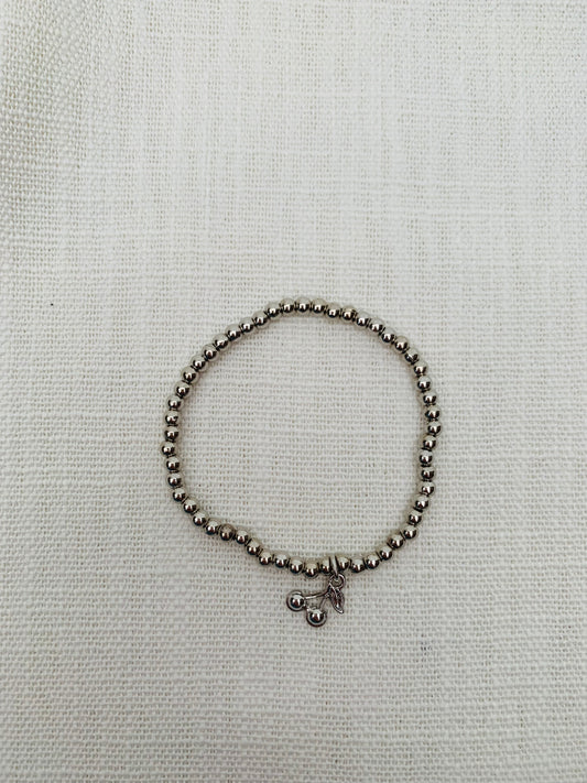 Armband 'silver cherry'