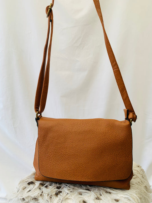 Handtas 'brown kiss'