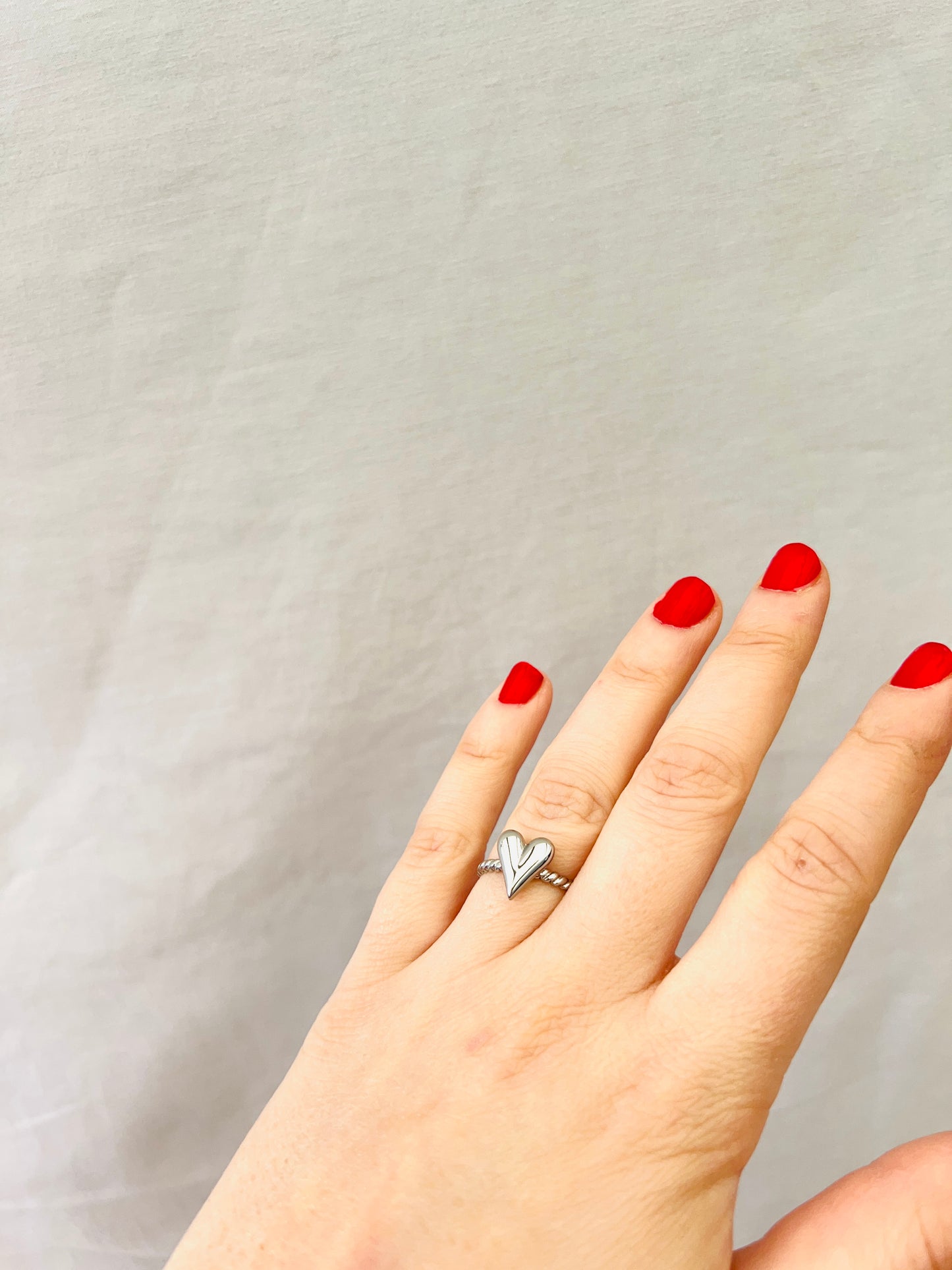 Ring ‘silver heart’