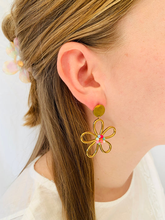 Oorbellen 'floral bloom'