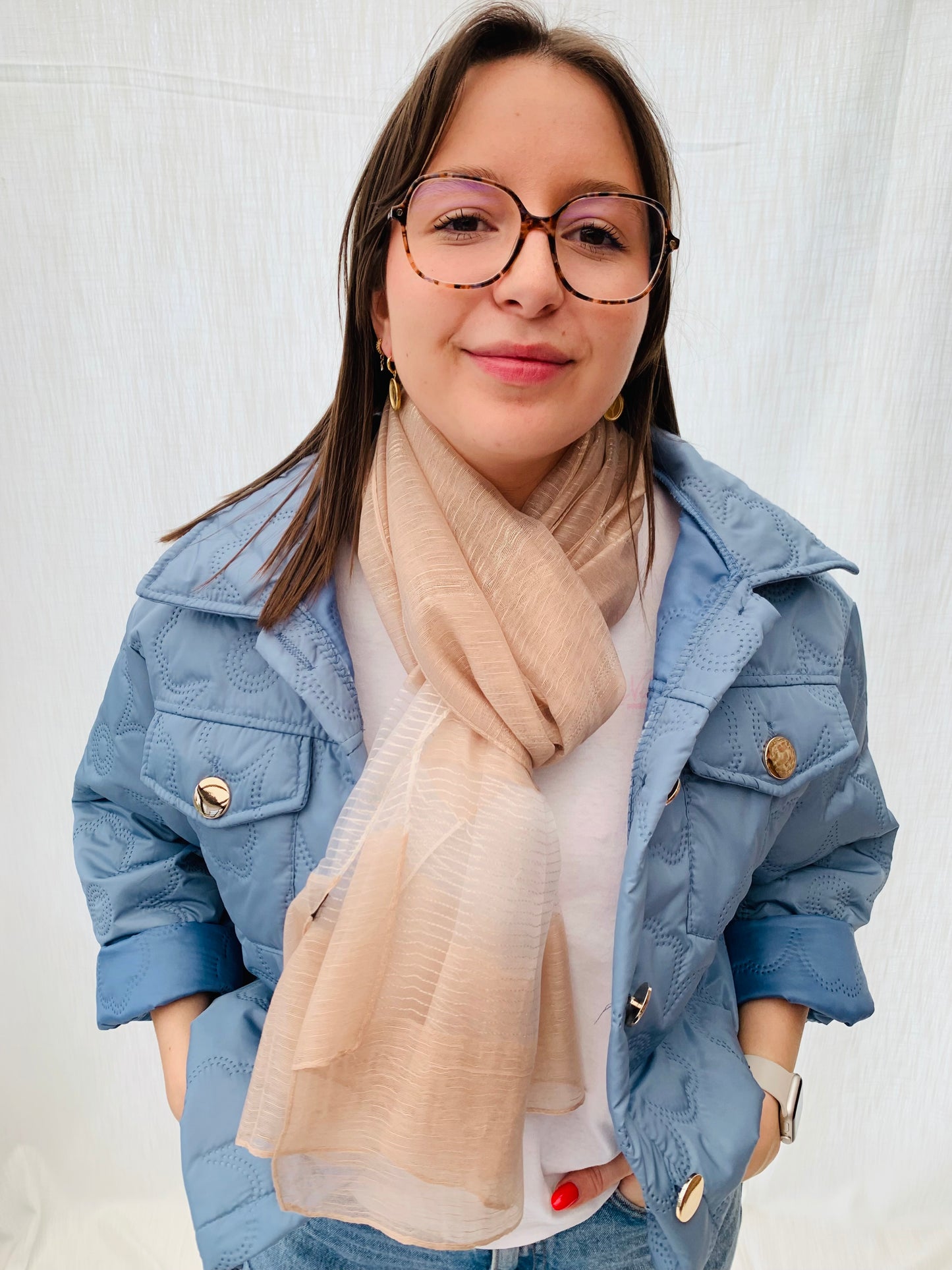 Scarf 'brown sparkle'