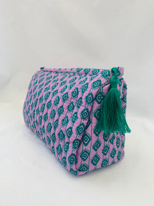 Make-up bag 'retro purple'