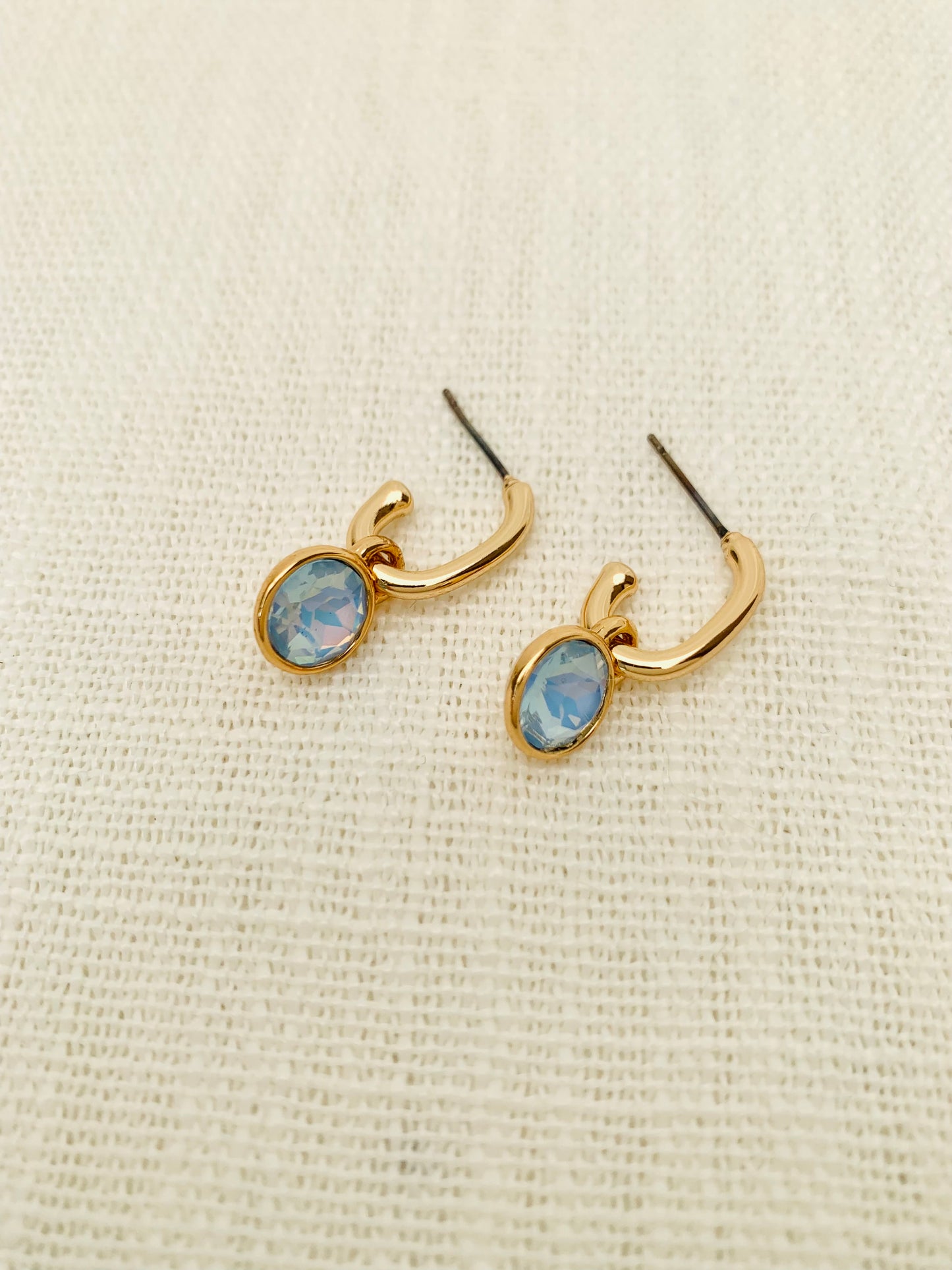 Oorbellen 'blue spark'