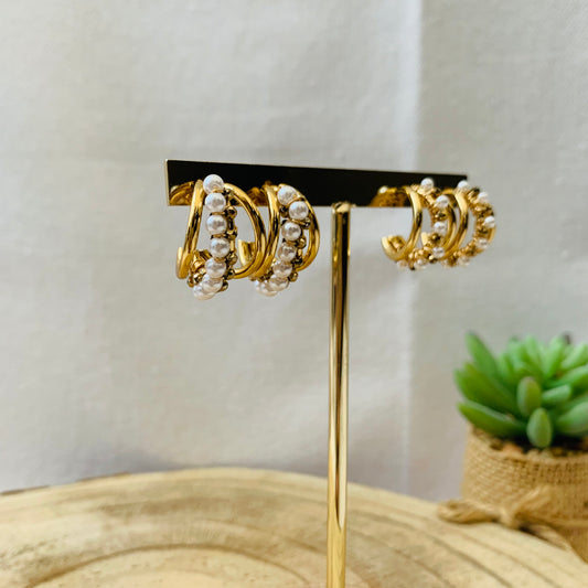 Oorbellen ‘pearl statement'