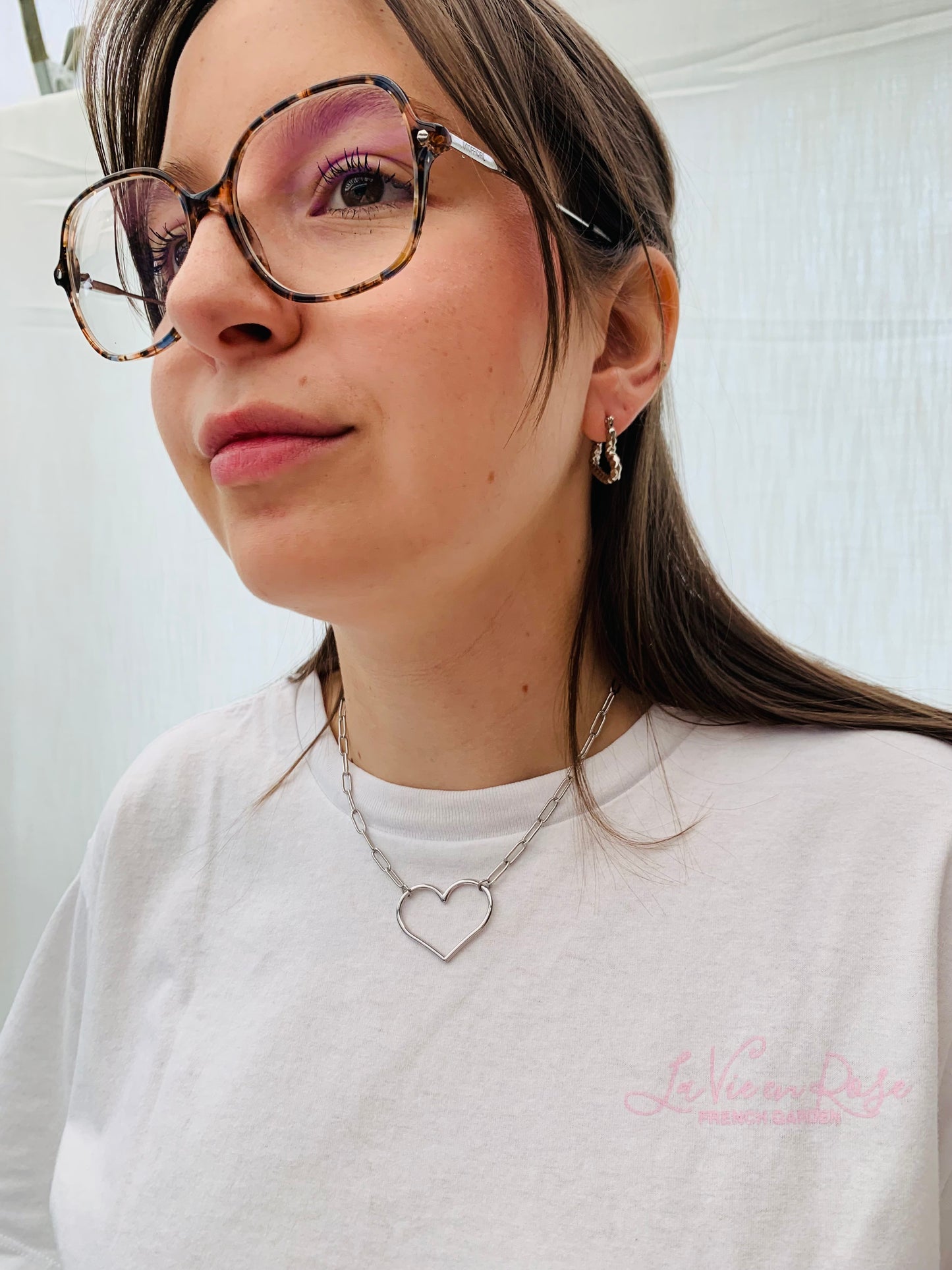 Oorbellen ‘silver heart’