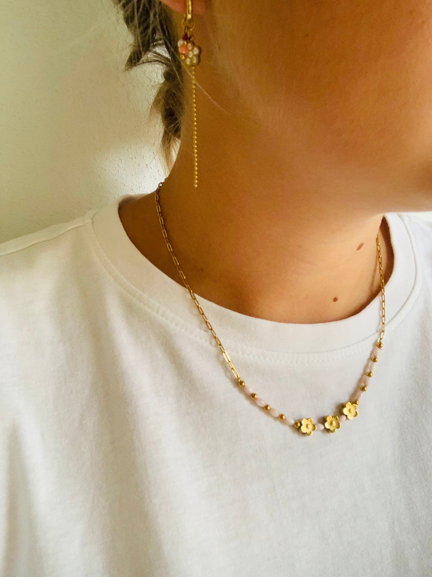 Ketting 'three flowers'