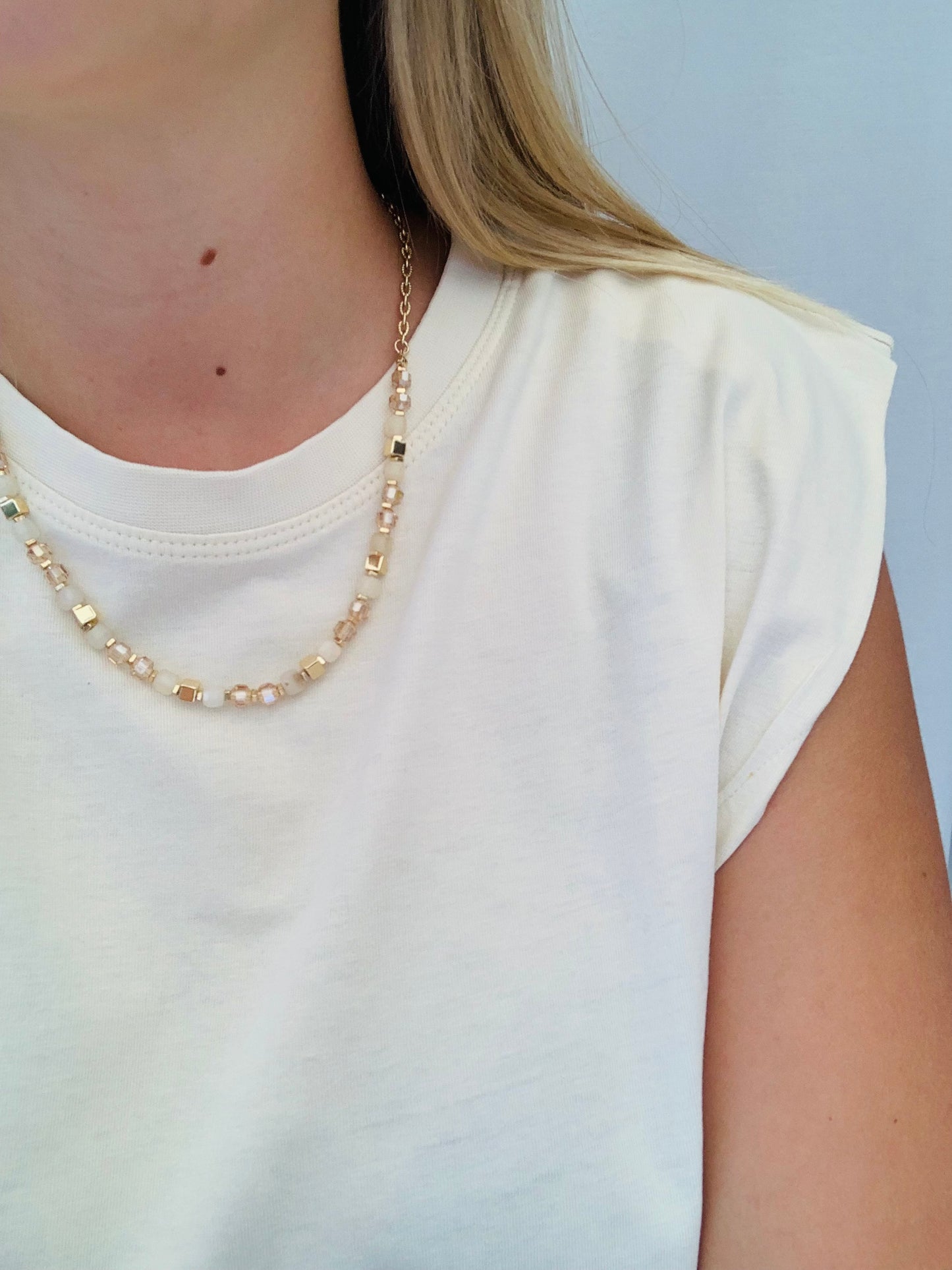 Ketting 'champagne glow'