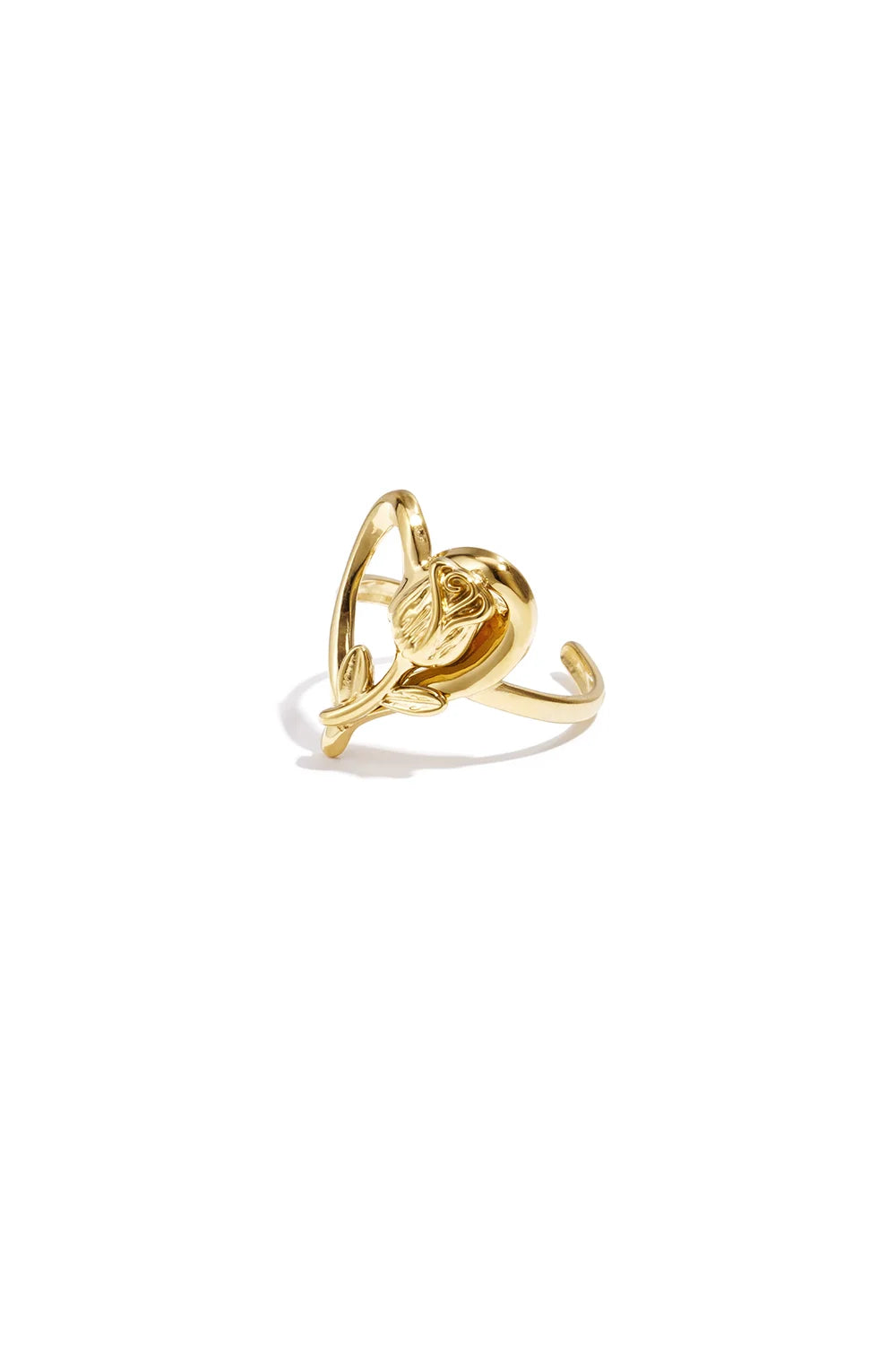 Ring 'rose on heart'