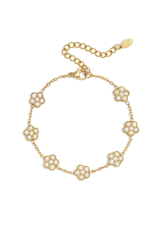 Armband 'inlaid flower'