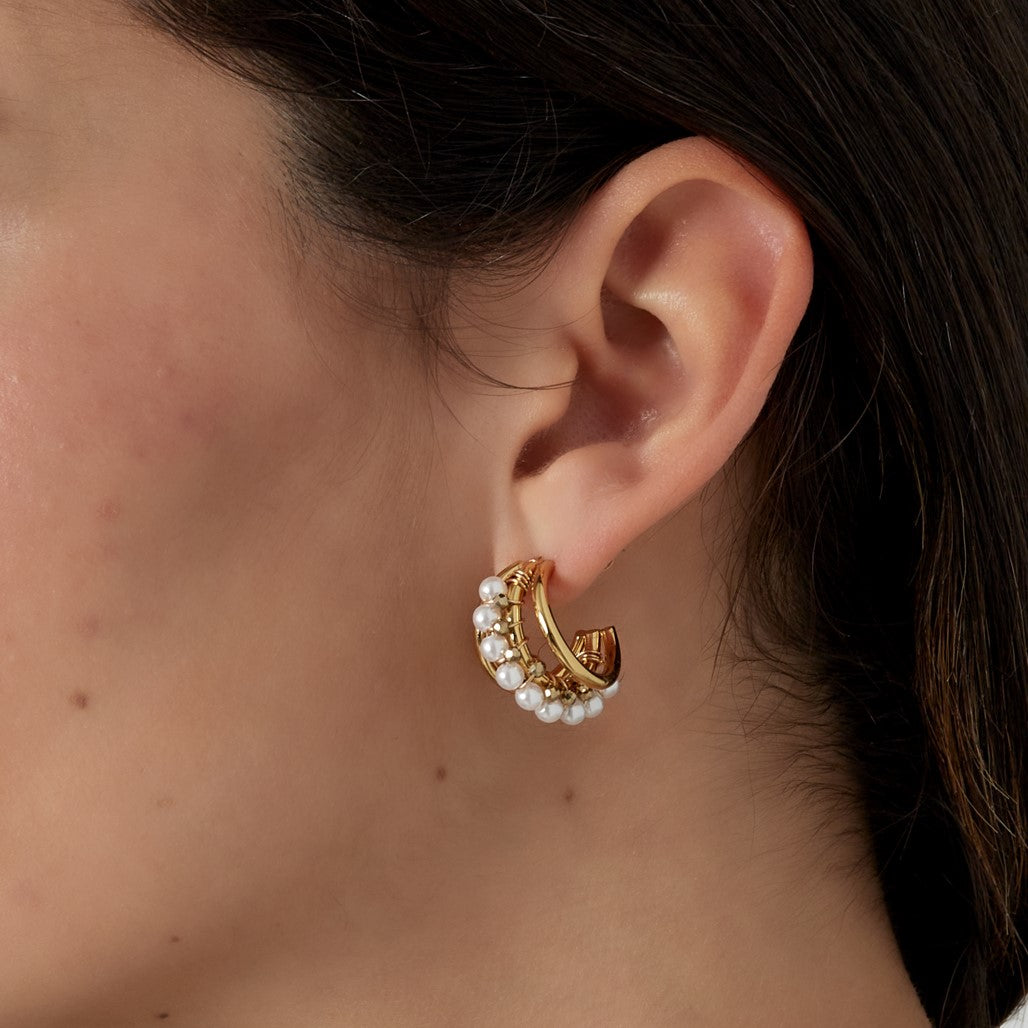 Oorbellen ‘pearl statement'