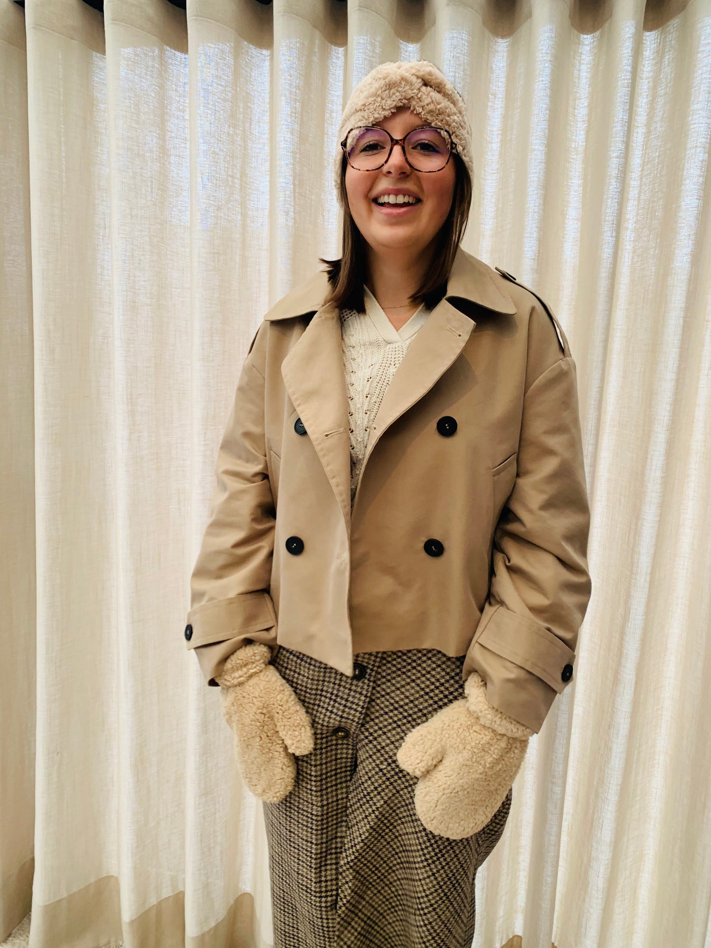 Wanten 'teddy beige'