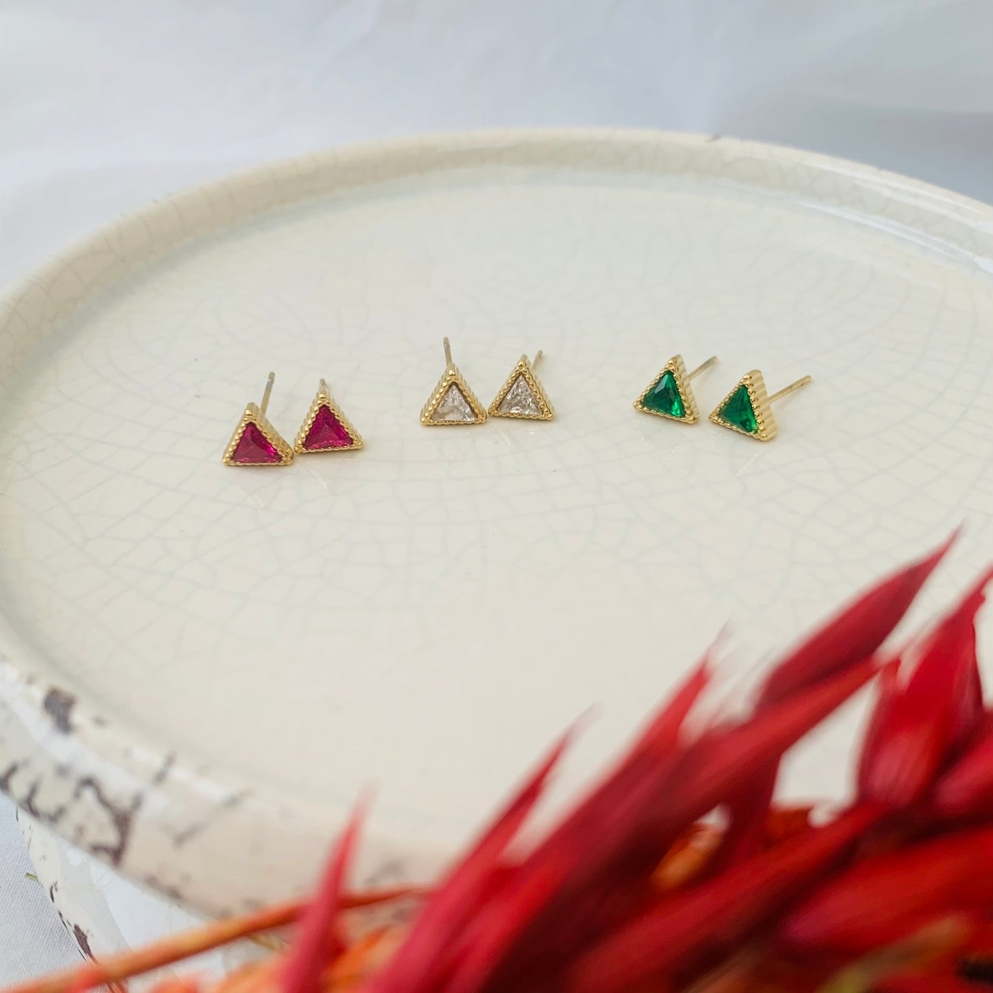 Oorbellen 'triangle'