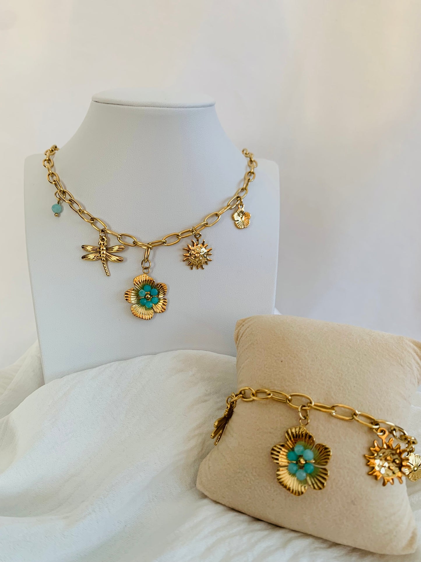 Schakelketting ‘floral’