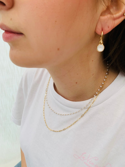 Ketting 'pearl luxe'