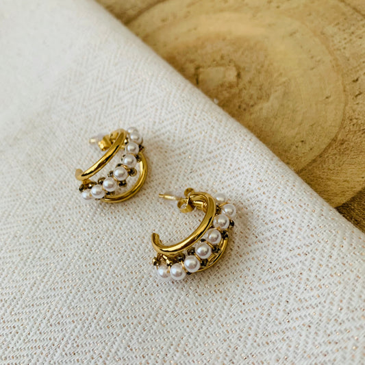 Oorbellen ‘pearl statement'