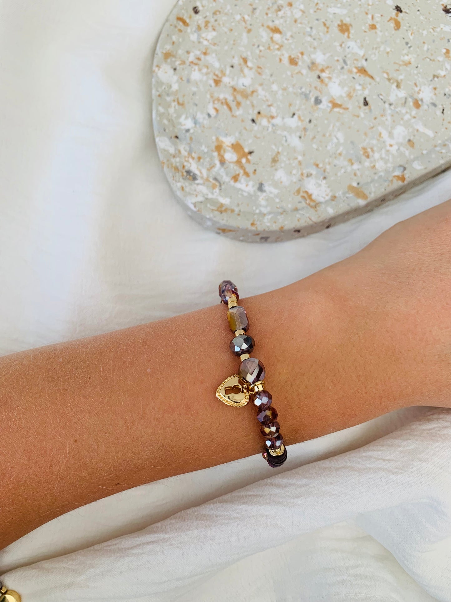 Armband 'lavender tiwst'