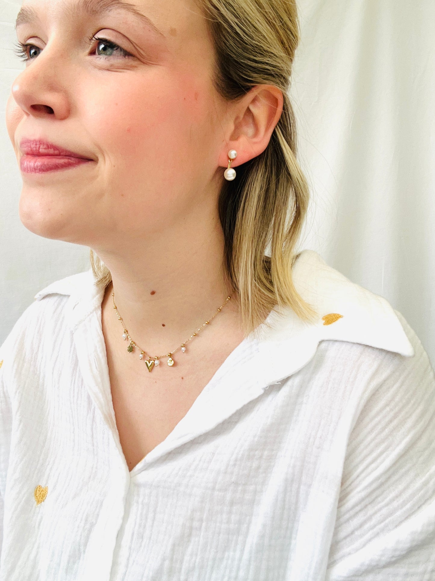 Oorbellen ‘two pearls’