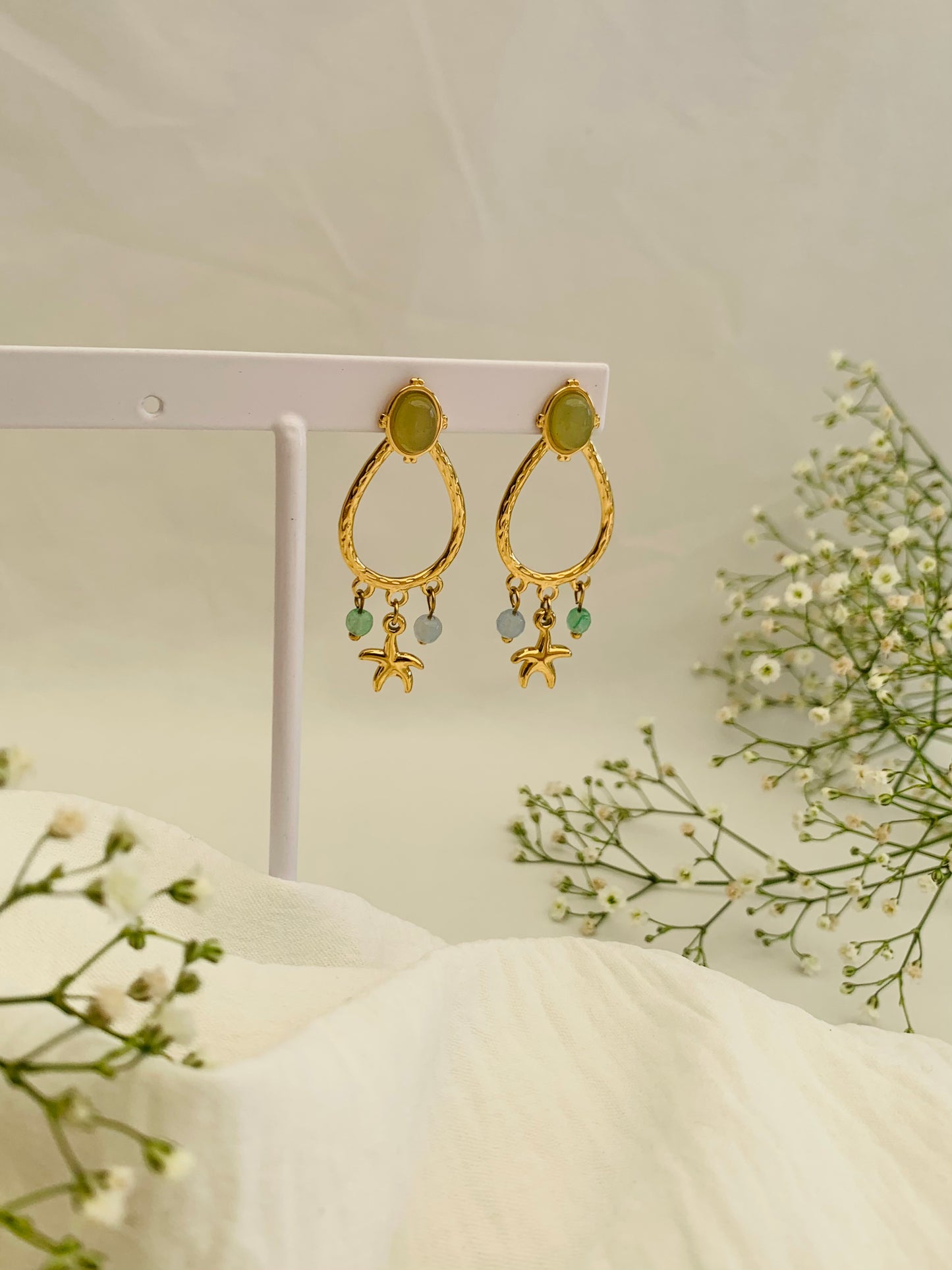 Oorbellen 'coral reef'