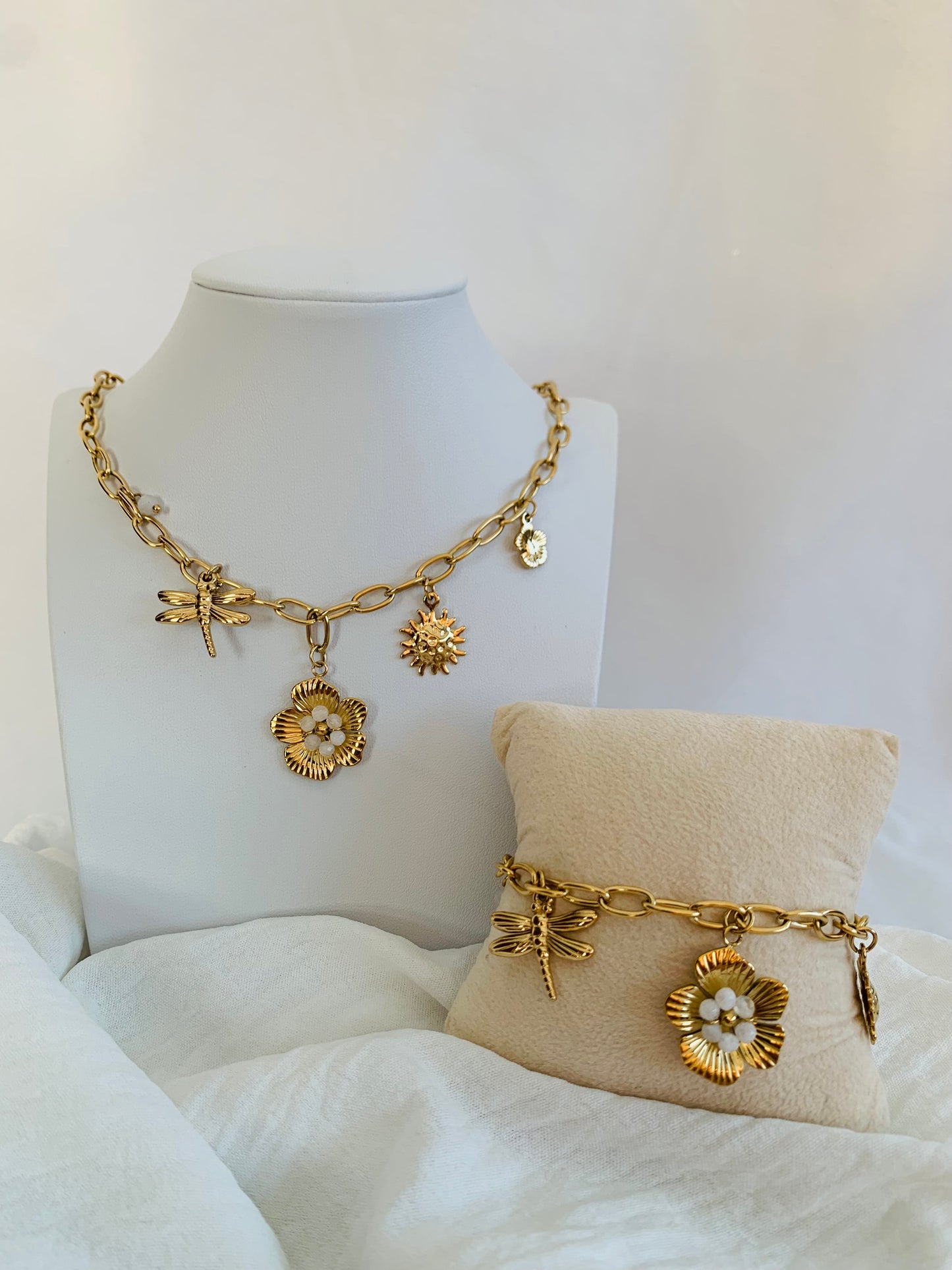 Schakelketting ‘floral’