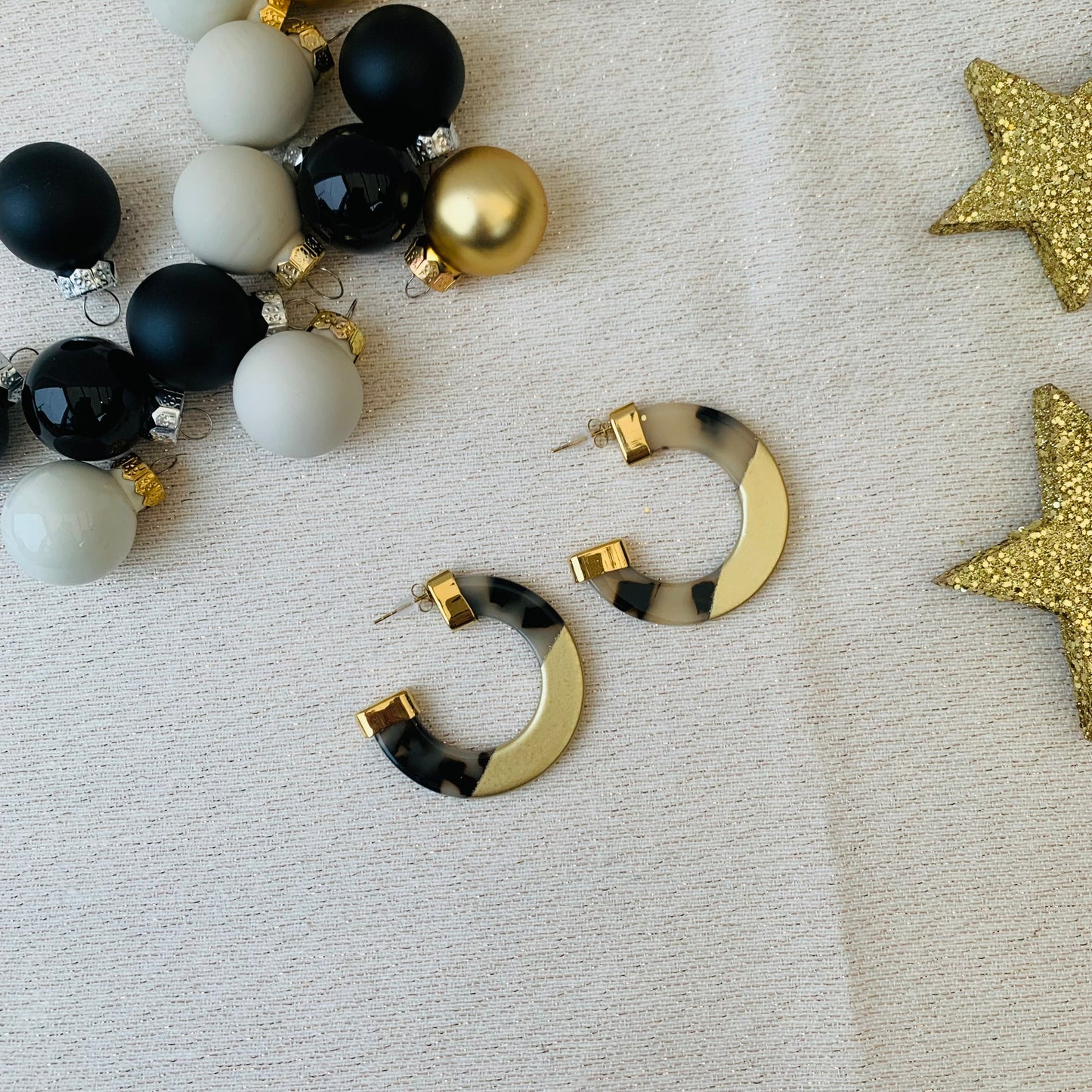 Oorbellen 'leopard hoops'