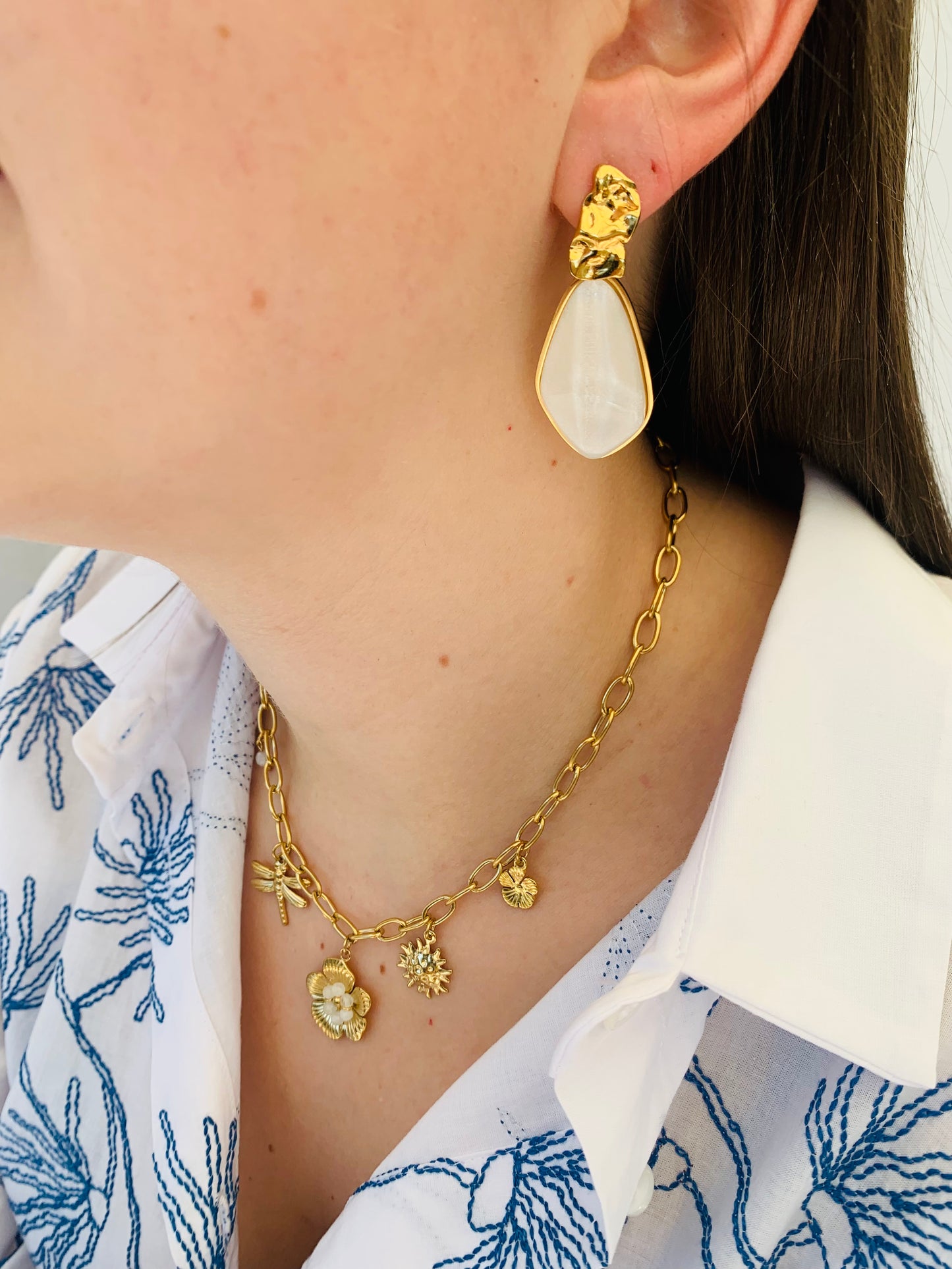 Schakelketting ‘floral’