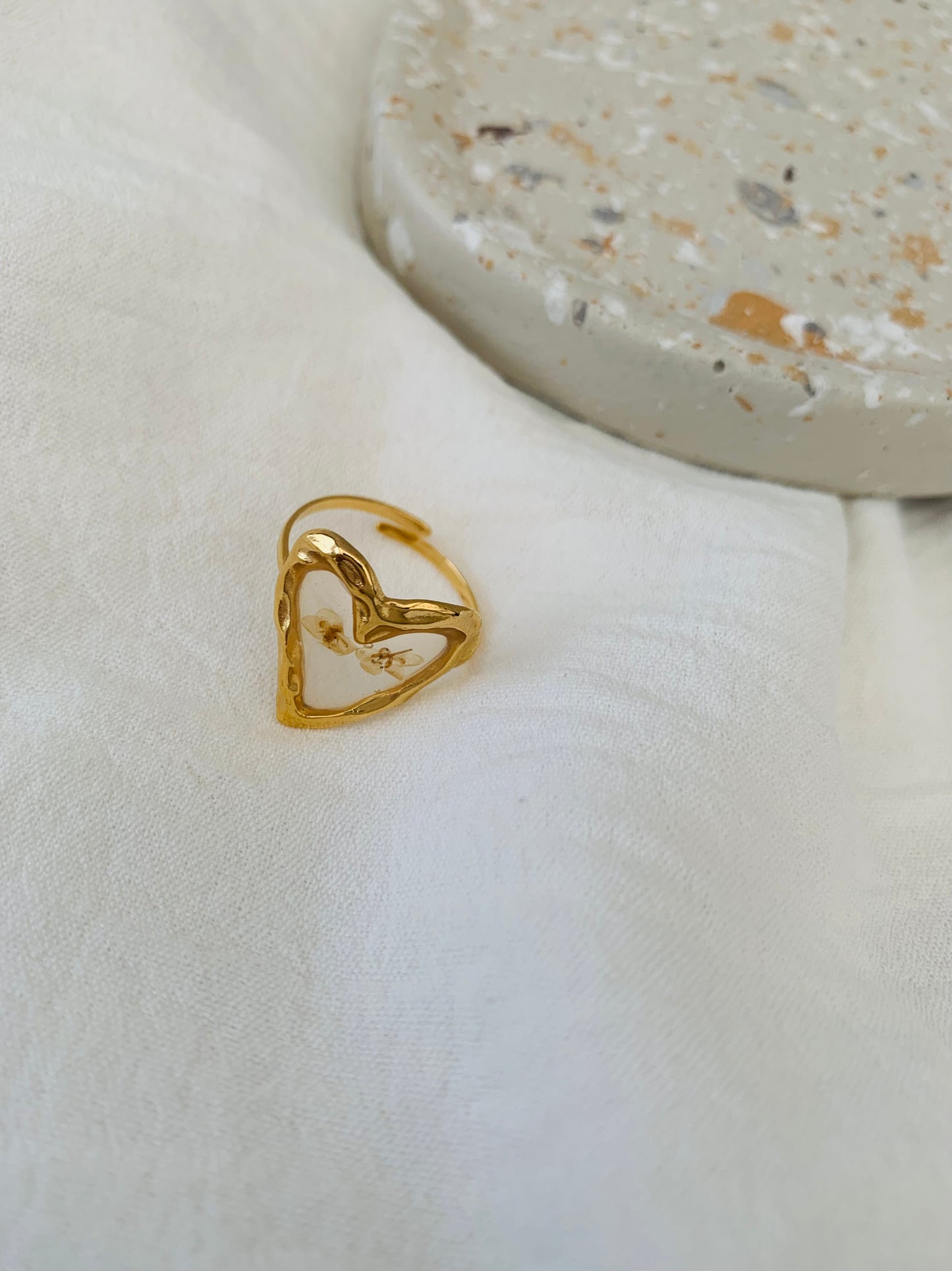 Ring 'floral heart light'