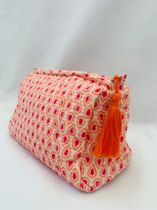 Make-up bag 'retro orange'