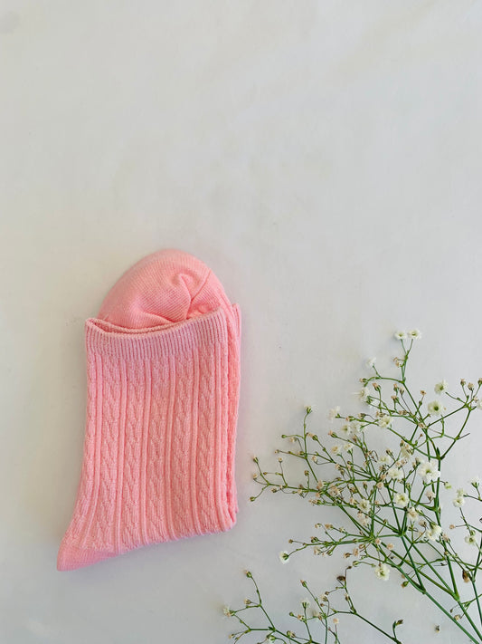 Sokken 'light pink glitter'