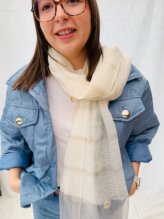 Scarf 'white sparkle'