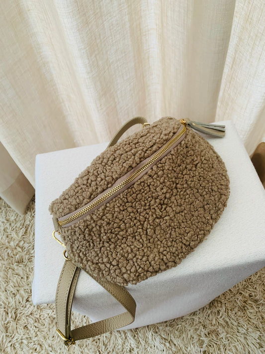 Handtas ‘teddy leather’