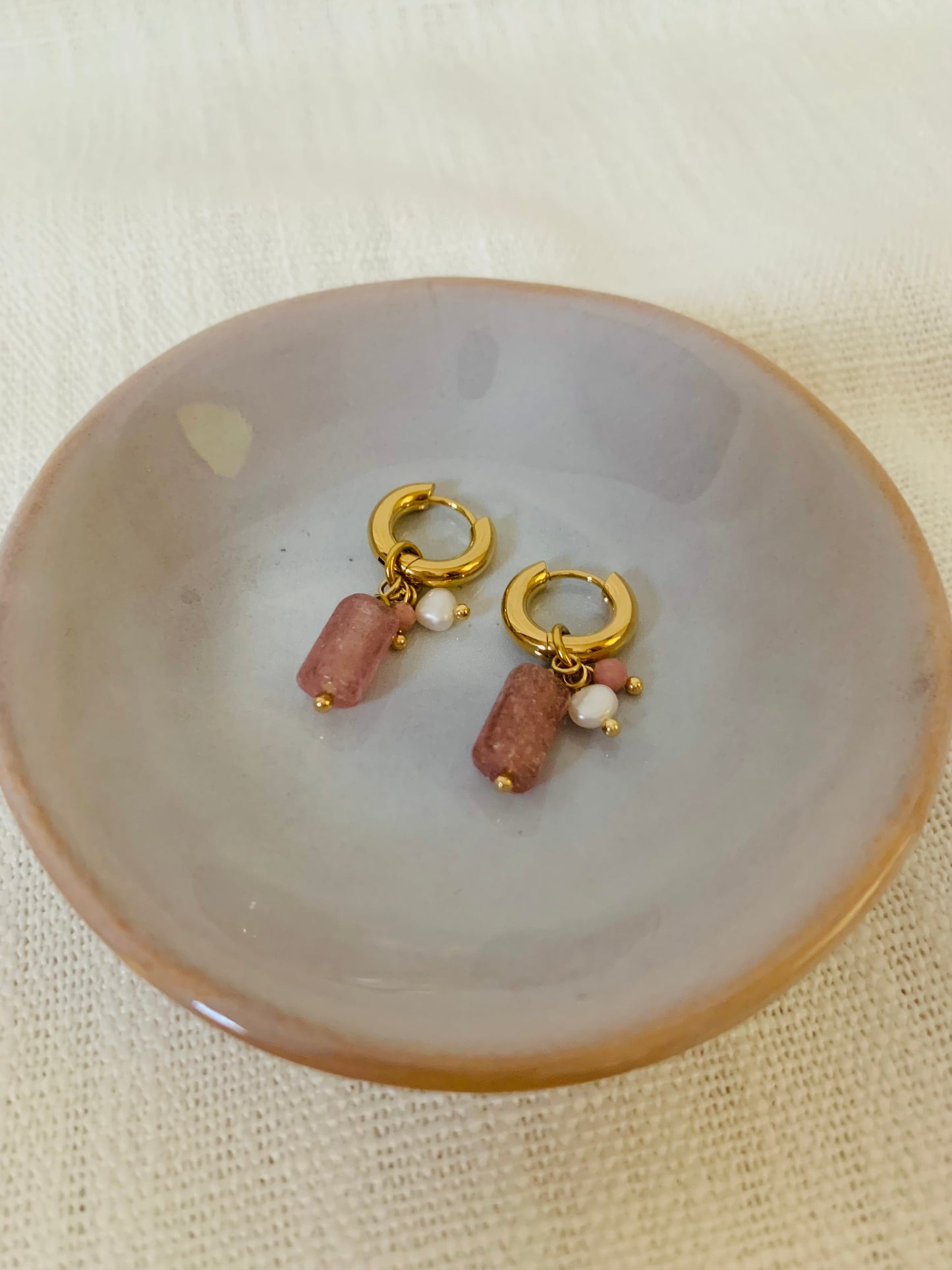 Oorbellen 'mixed bead'