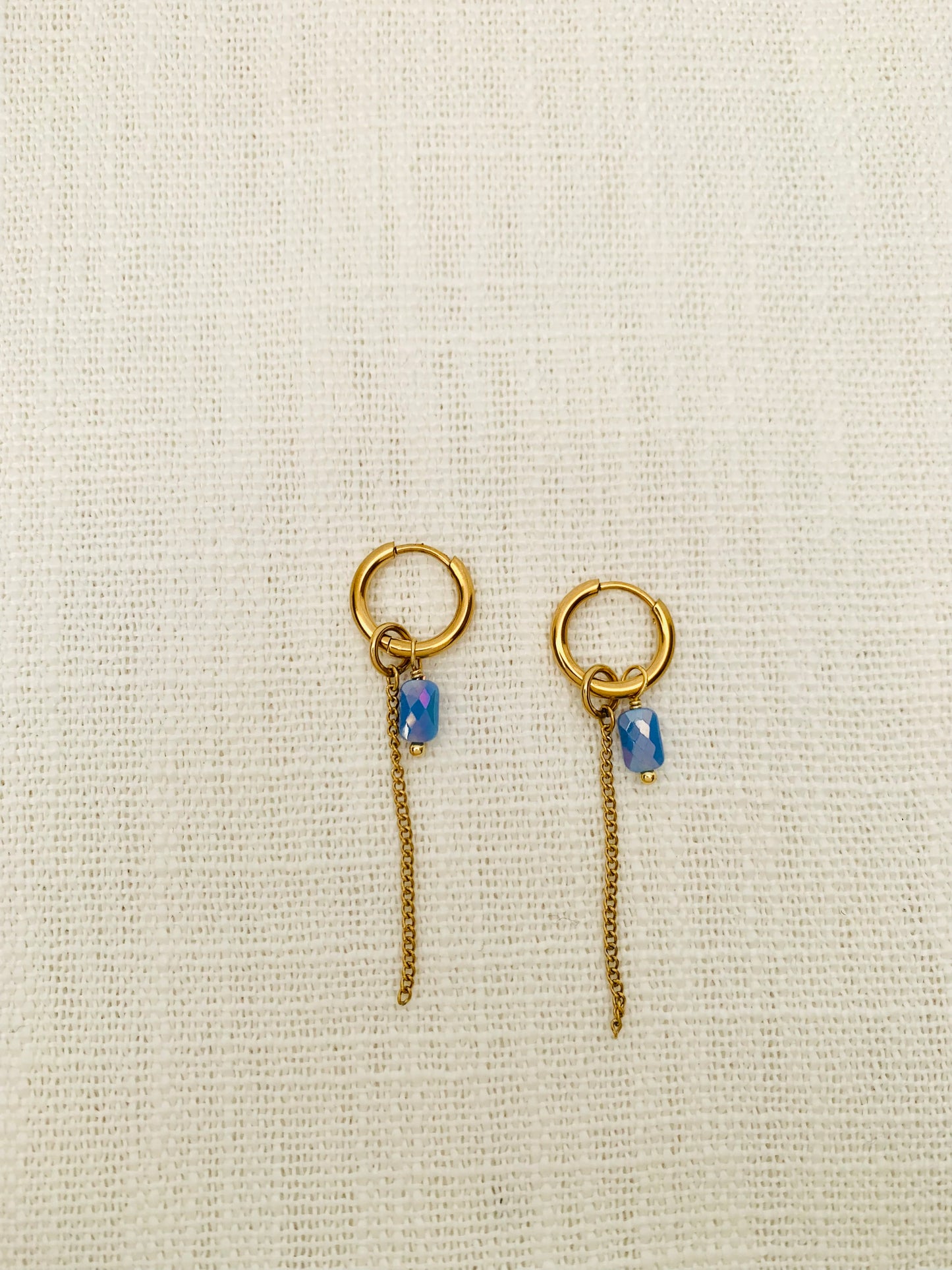 Oorbellen 'blue love'