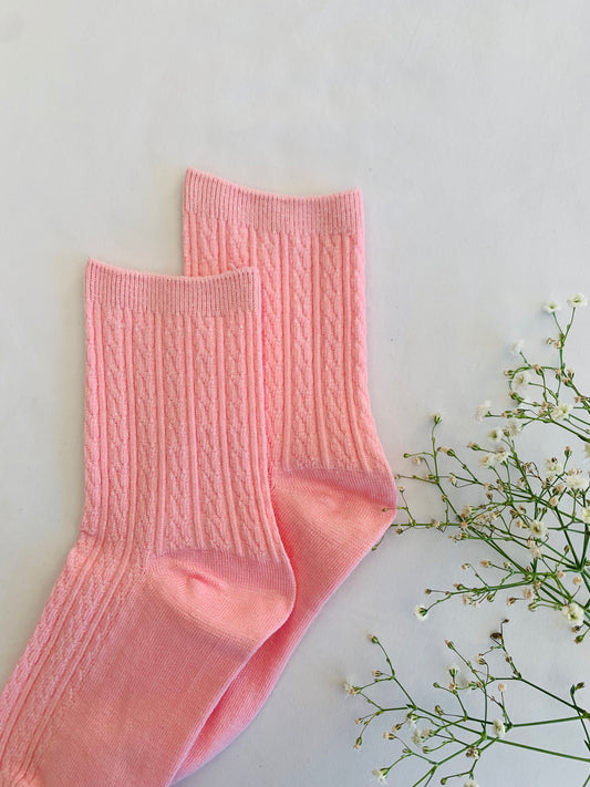 Sokken 'light pink glitter'