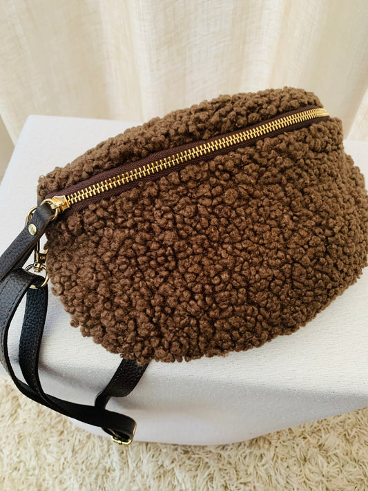 Handtas ‘teddy leather’