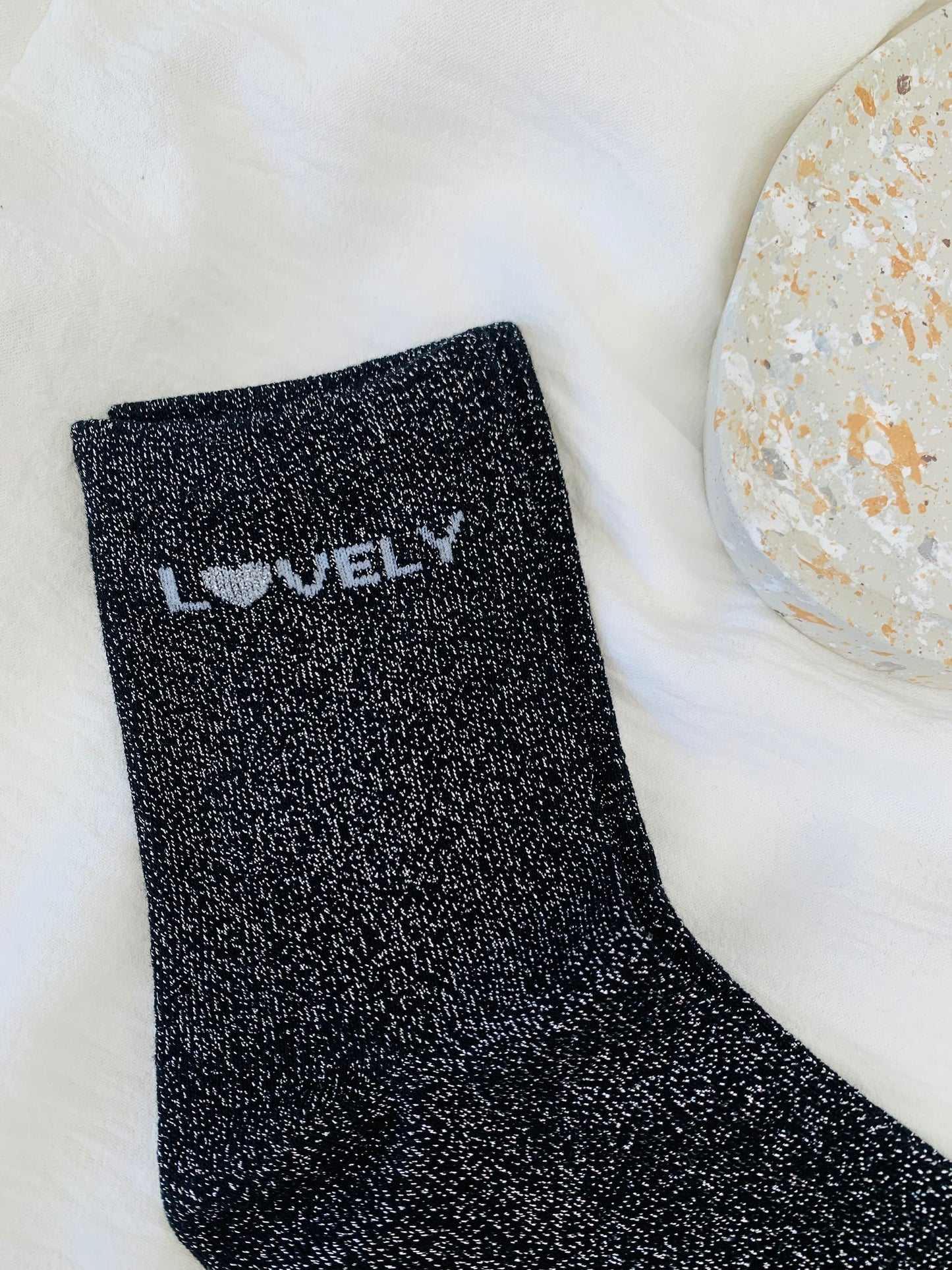 Sokken 'lovely silver'