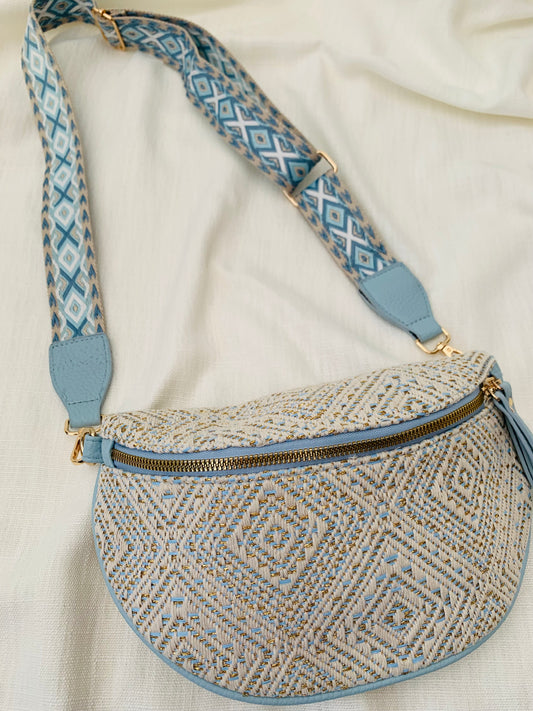 Crossbody 'blue sparkle'