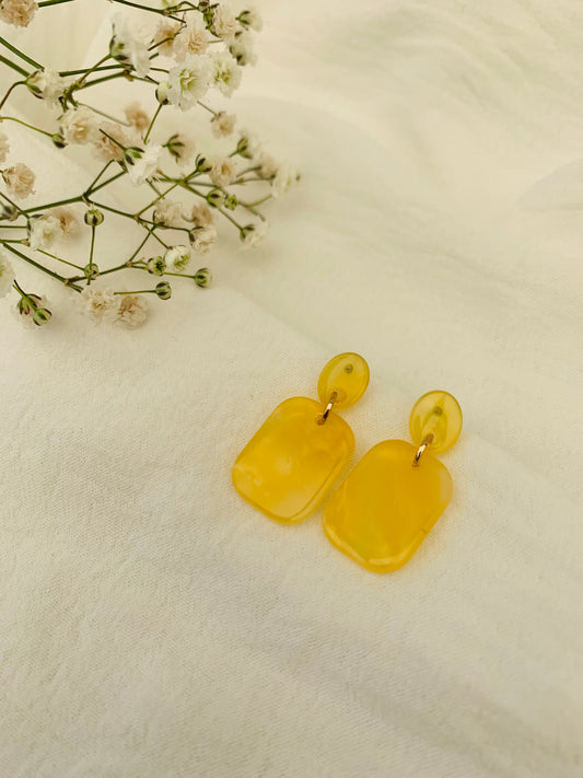 Oorbellen 'nova yellow'