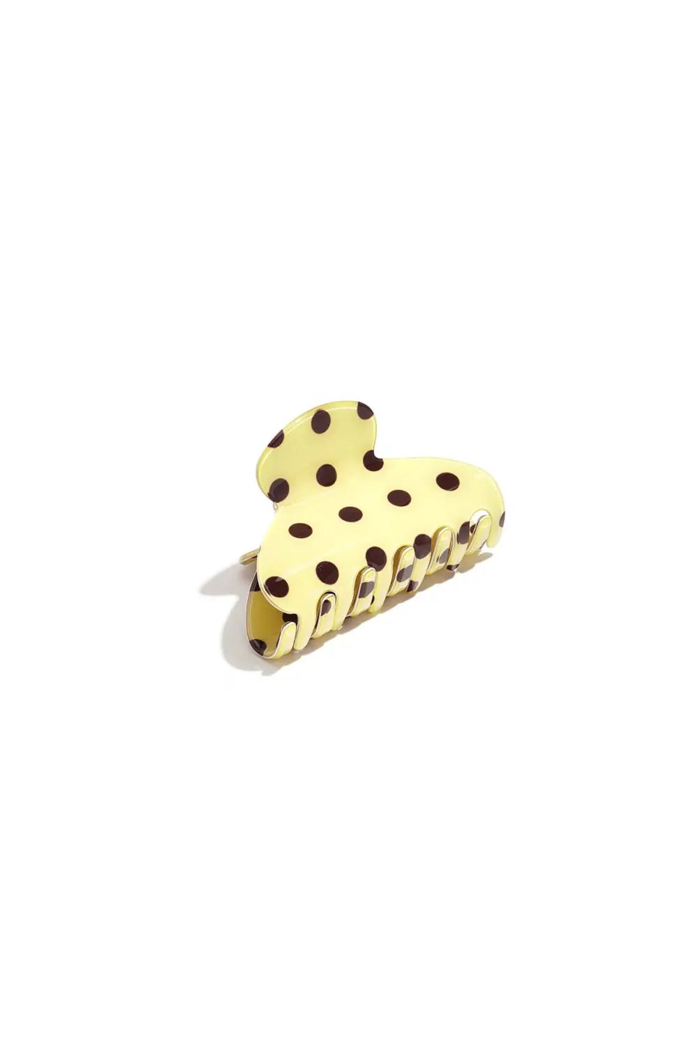 Haarklem 'polka dots mini yellow'