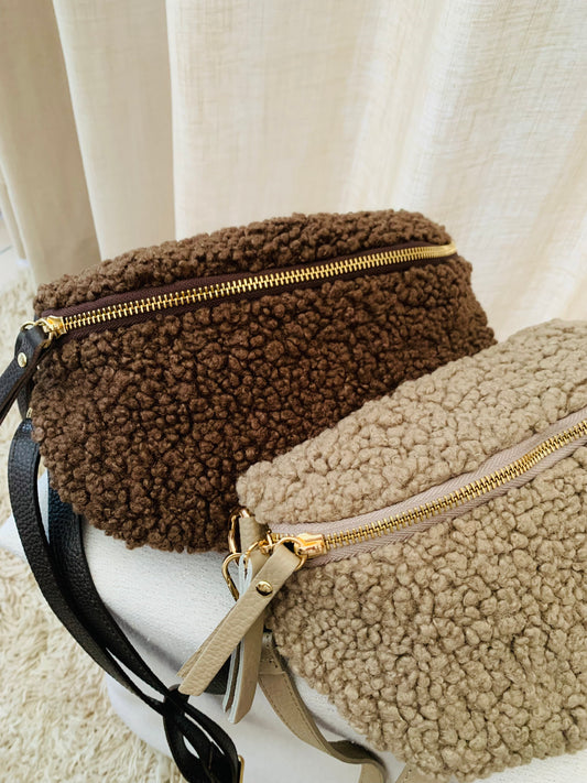 Handtas ‘teddy leather’