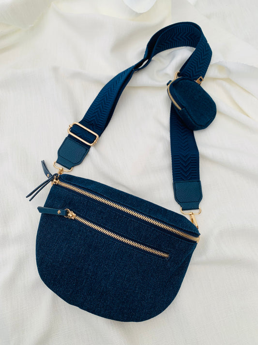 Crossbody 'dark denim'
